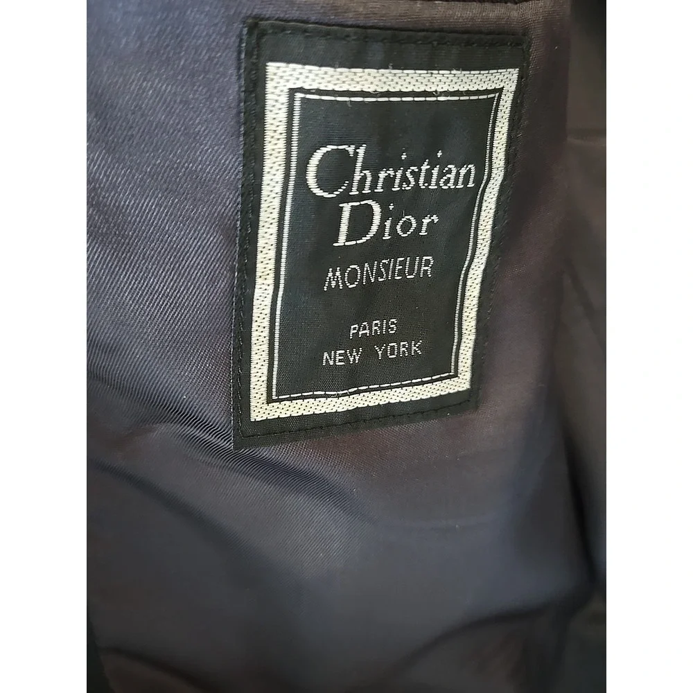 Christian Dior Sport Coat‎ Mens 40R Navy Blue Classic Fit Suit Jacket